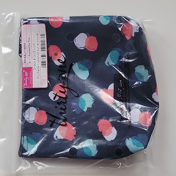 Thirty-one Snack & Go Pouch - Painted Dot Trio - Picture 5 of 6